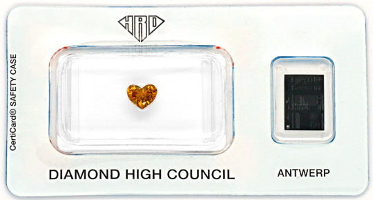 Foto 1 - Herz Diamant 0,56 Natural Fancy Intense Yellowish Brown, D5150