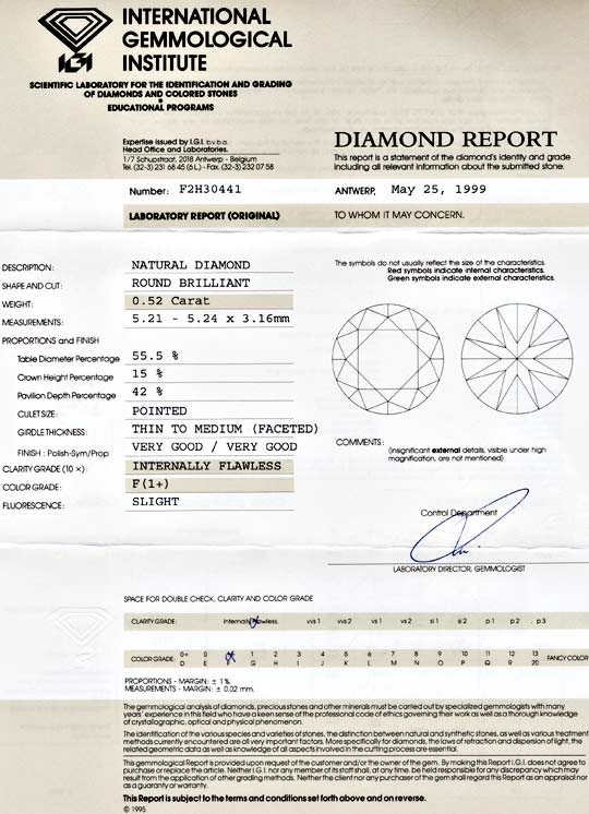 Foto 9 - Diamant, IGI, 0,52ct Brillant Lupenrein F! VG/VG, D5593