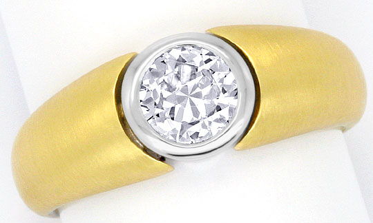 Foto 2 - Diamantring Einsteiner 0,60Carat 18K Gelbgold-Weißgold, R2925