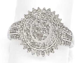 Foto 1 - Ring mit 1,07ct River Diamanten in Silber, 925 Sterling, R9830